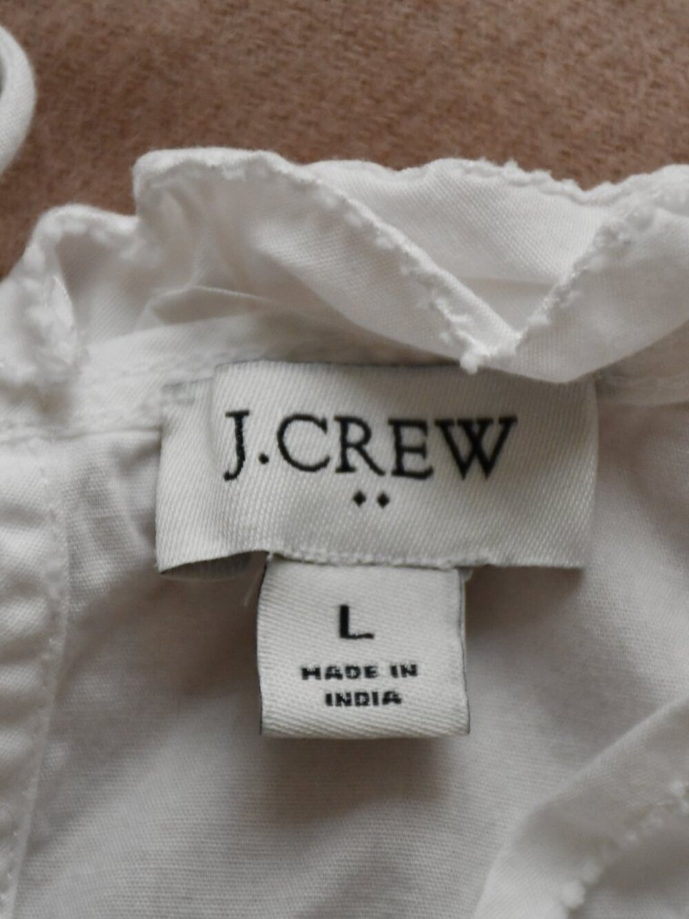 J. Crew Sleeveless Ruffle Collar Top - Picture 3 of 4
